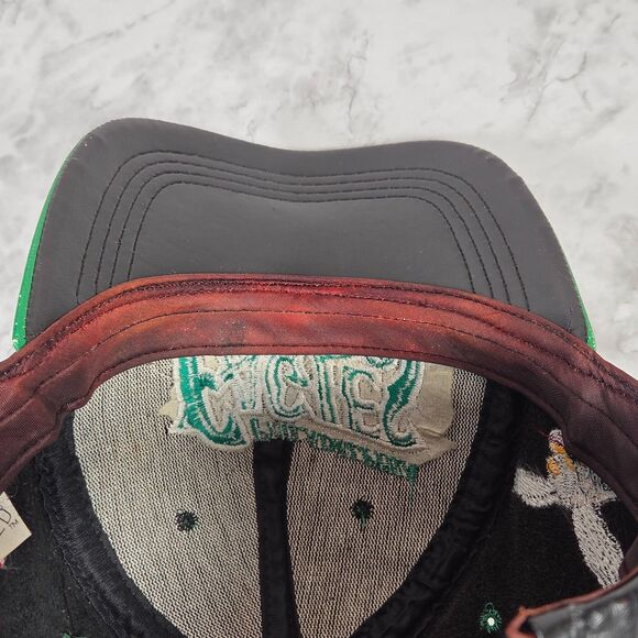 Vintage 90's Philadelphia Eagles Genuine Leather Made in USA Snapback Hat - Picture 8 of 11